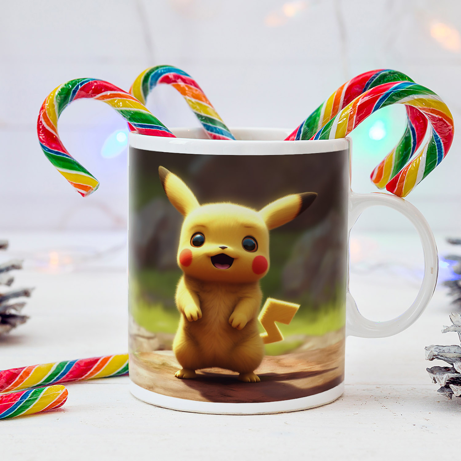 Photorealistic Pikachu Mug - Perfect for Pokémon Fans