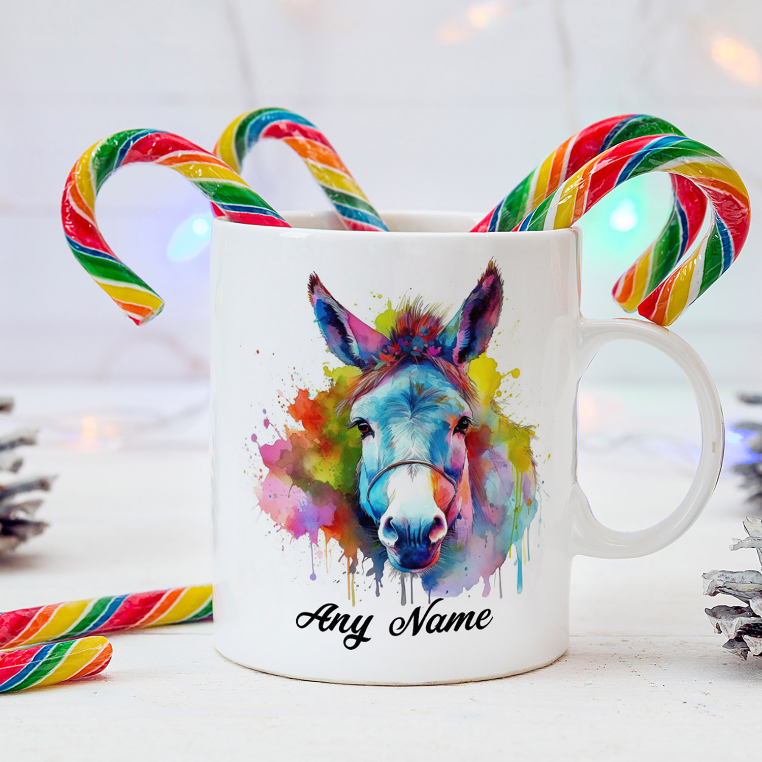 Elegant Horse Watercolour Mug for Equestrian Lovers