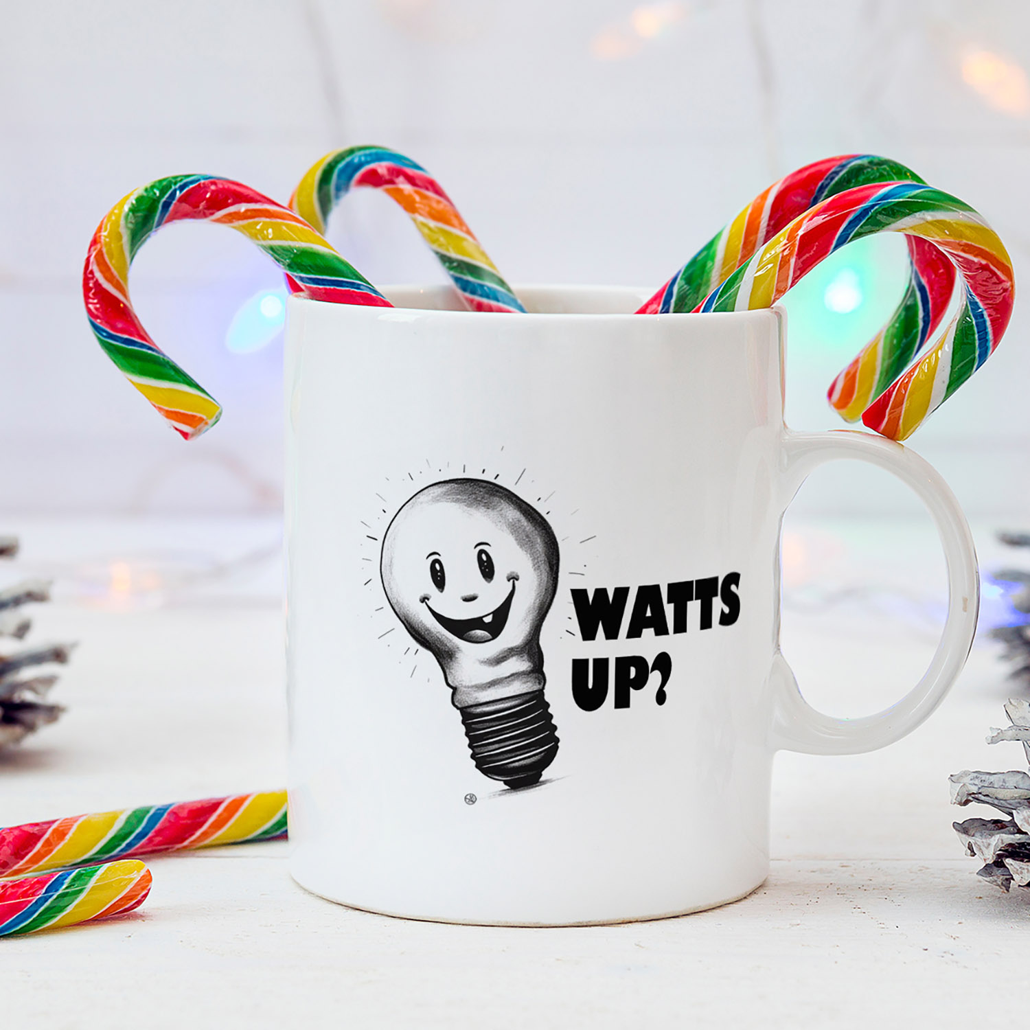 Watts Up Cute Electrician Mug - Perfect Gift for Sparky Fans