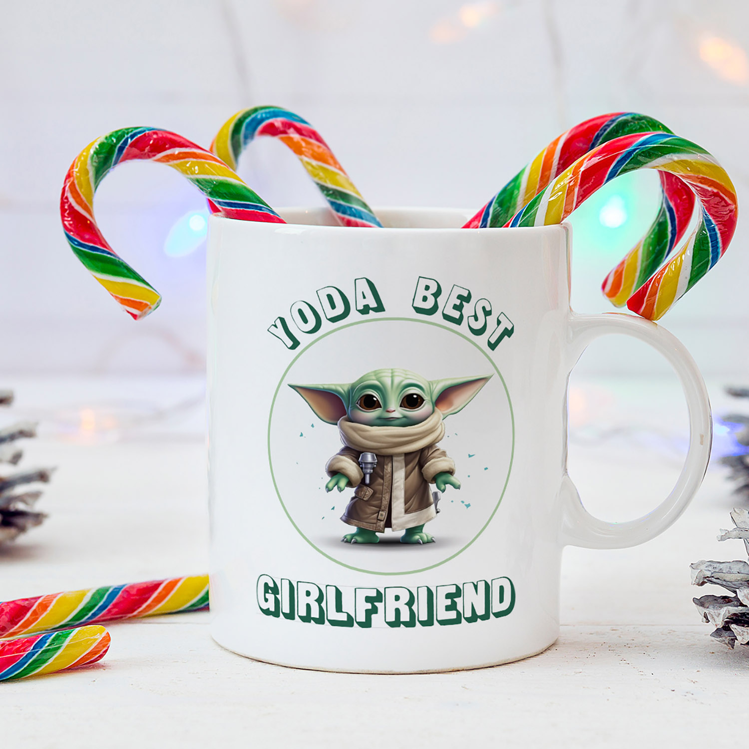 Yoda Best Girlfriend Mug - Perfect Gift for Star Wars Fans