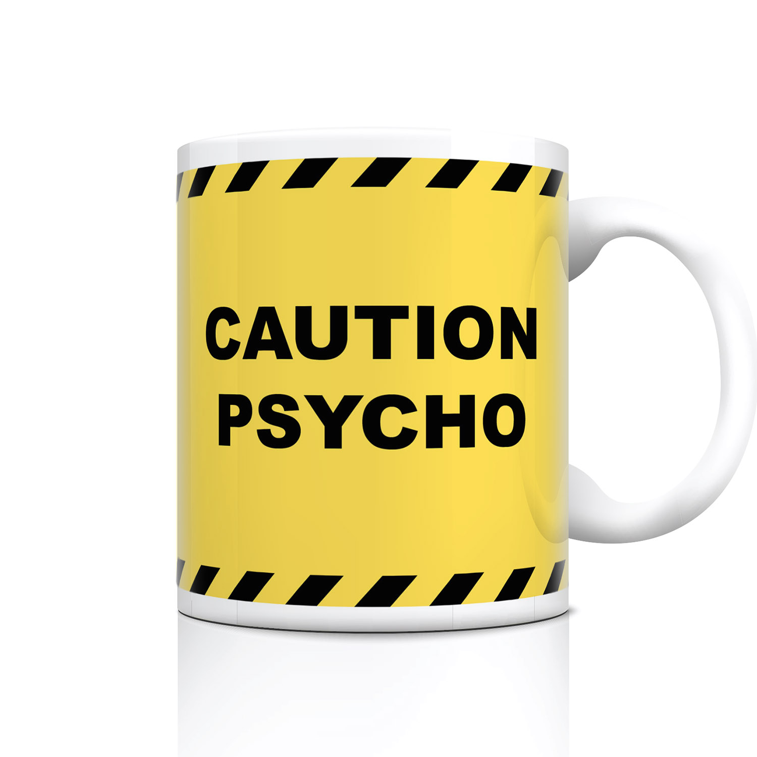 Caution Psycho Warning Mug - Fun Gift for Quirky Friends