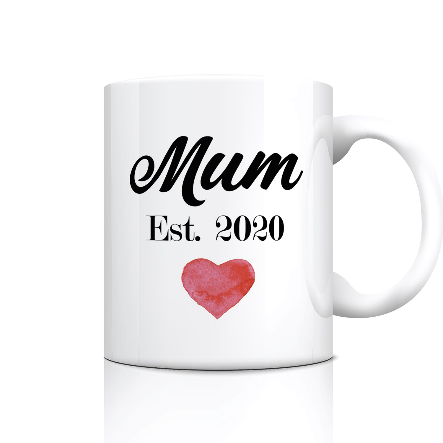 Personalized 'Mum Est 2023' Coffee Mug - Perfect Gift for New Moms