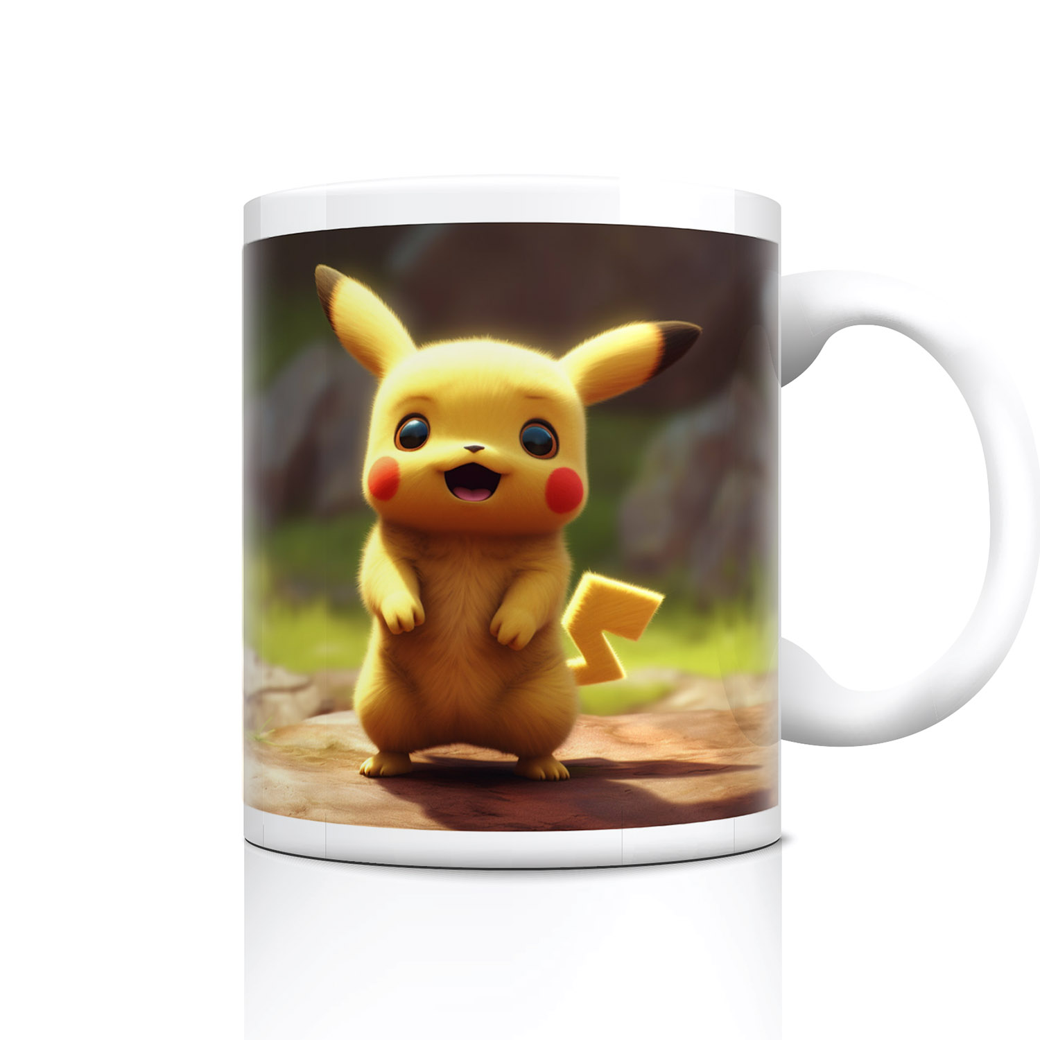 Photorealistic Pikachu Mug - Perfect for Pokémon Fans