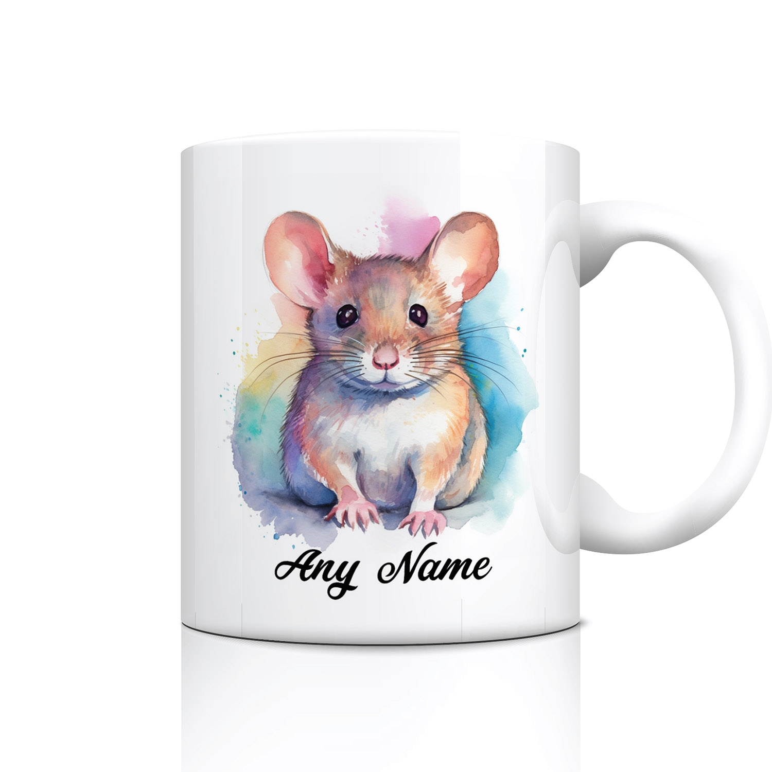 Personalised Watercolour Mouse Mug - Perfect Gift for Mouse Lovers