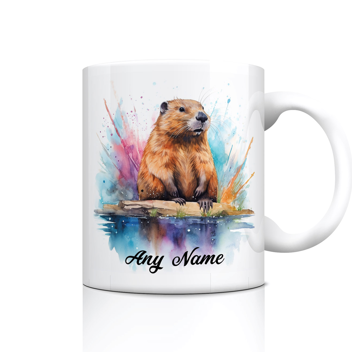Charming Otter Watercolour Mug for Nature Lovers