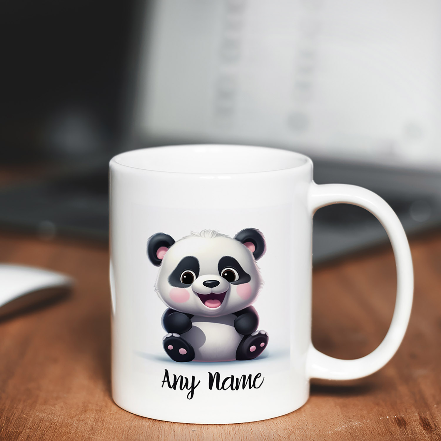 Custom Panda Mug - Personalised 11oz Ceramic Gift