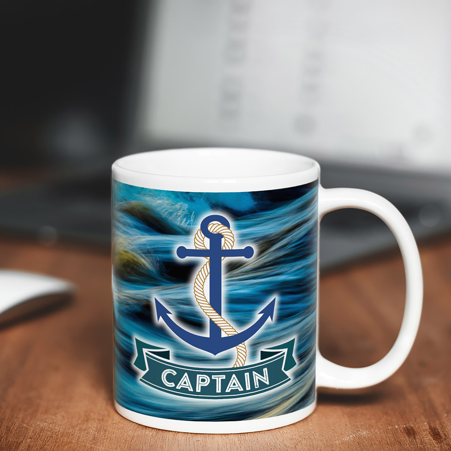 Nautical Captain Anchor Mug - Perfect for Sea Lovers