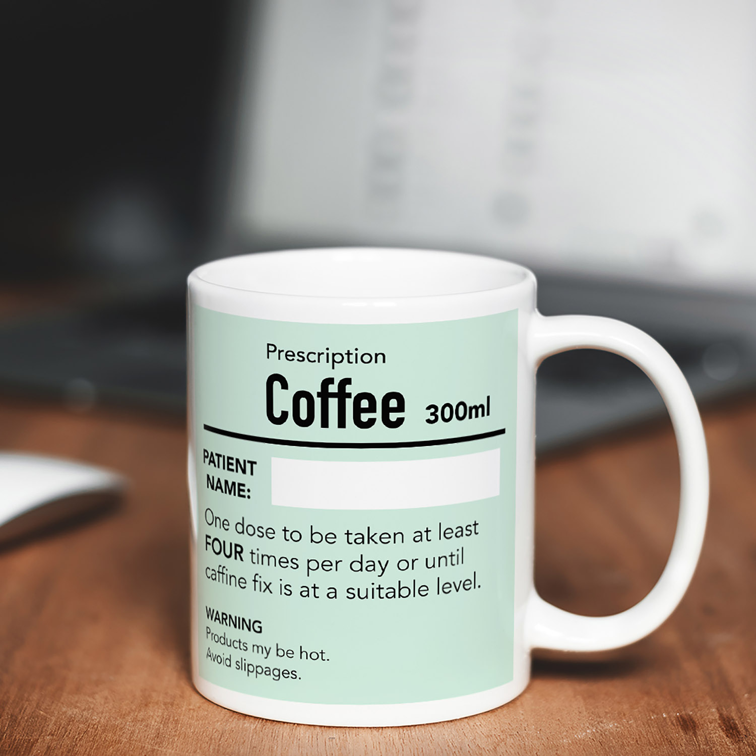 Personalised Coffee Prescription Mug for Coffee Lovers
