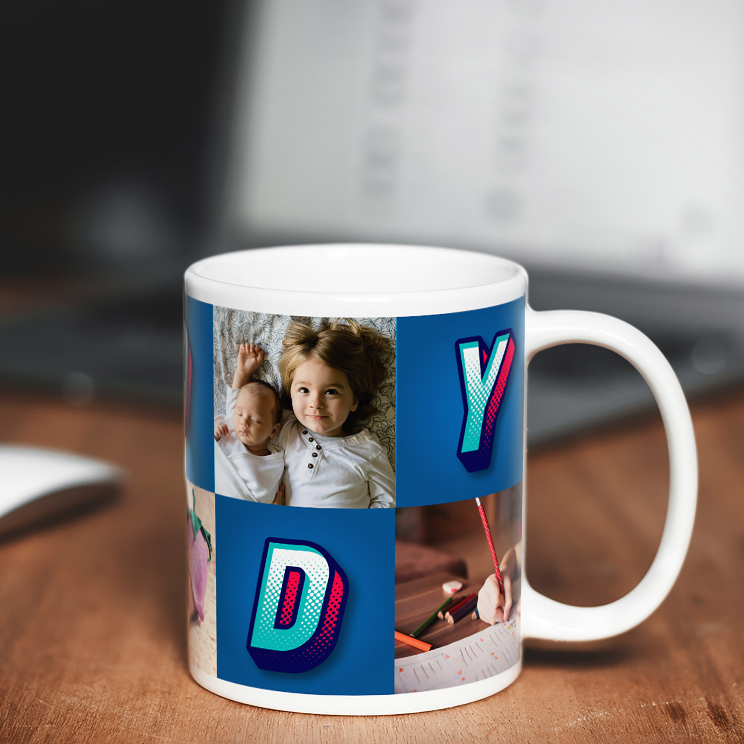 Personalised Dad Photo Mug - Unique Gift for Father's Day