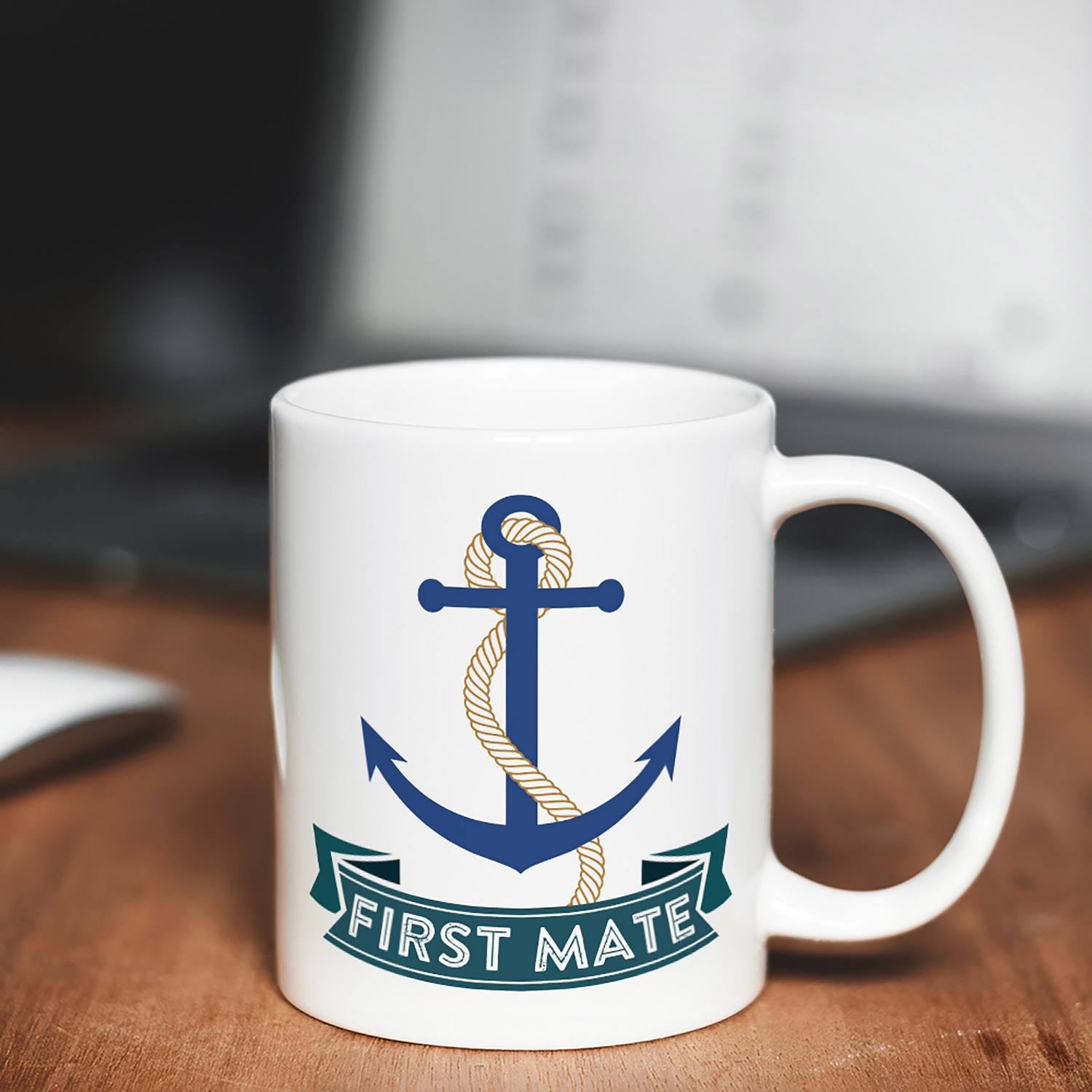 Nautical Anchor Mug with Rope - Perfect Gift for Sailors