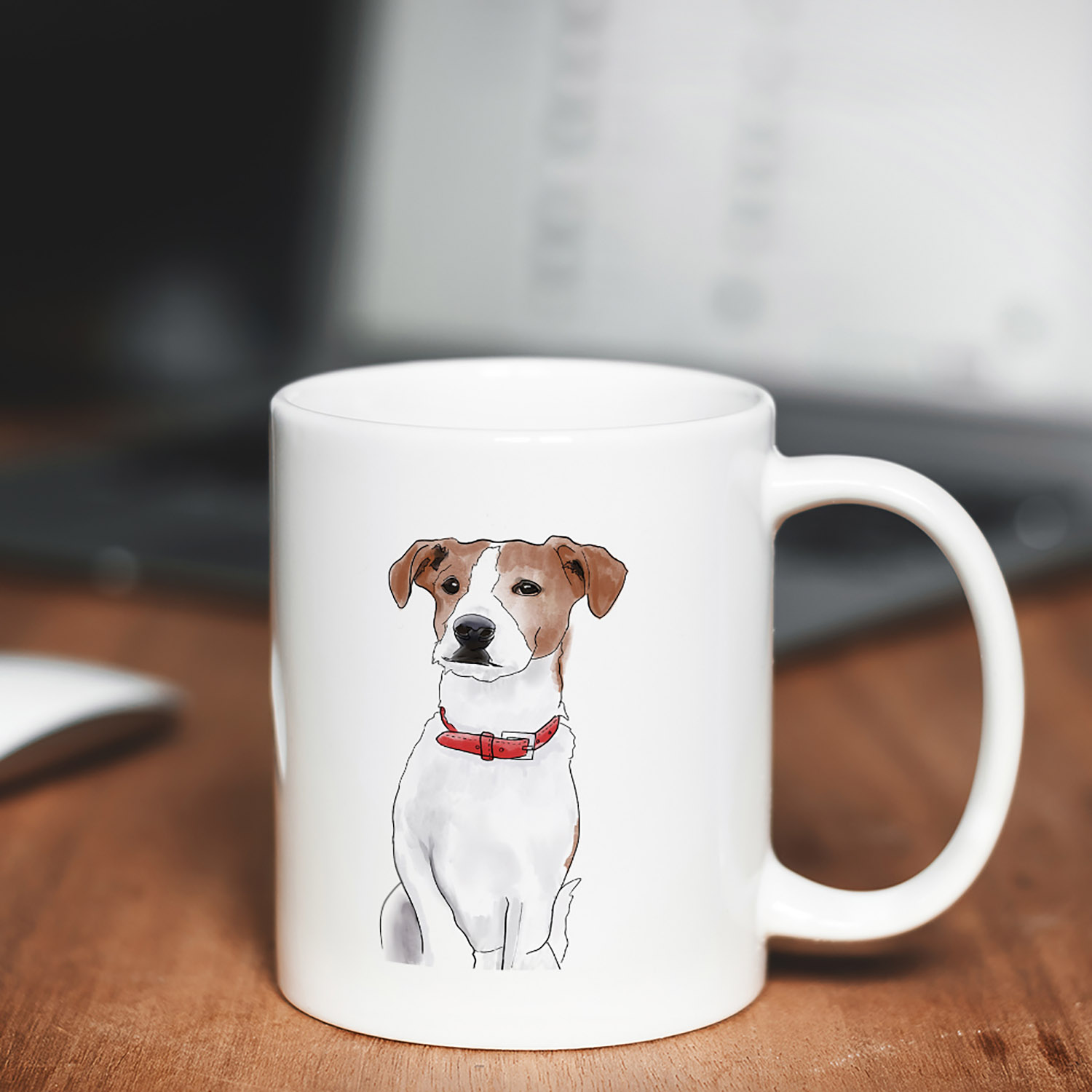 Adorable Illustrated Jack Russell Mug for Dog Lovers