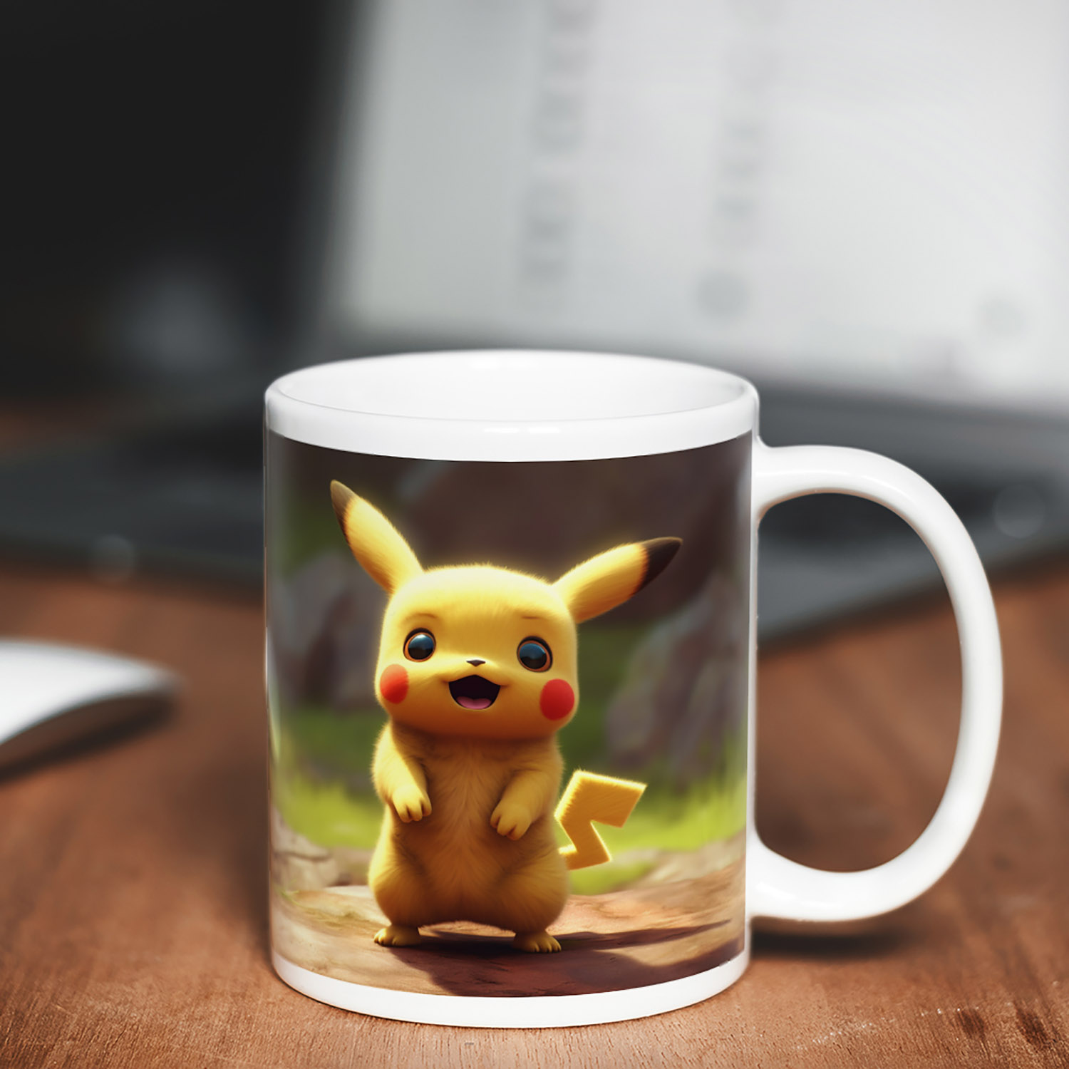 Photorealistic Pikachu Mug - Perfect for Pokémon Fans
