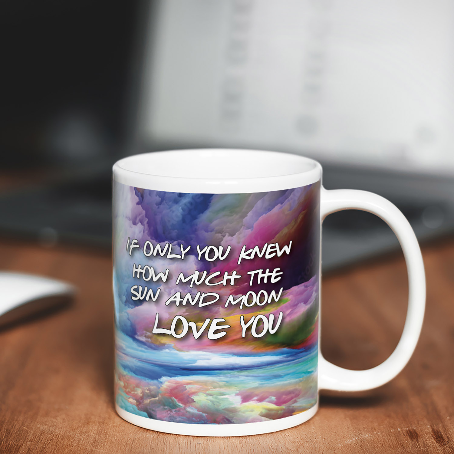 Sun & Moon Love You Mug - Perfect Gift for Couples