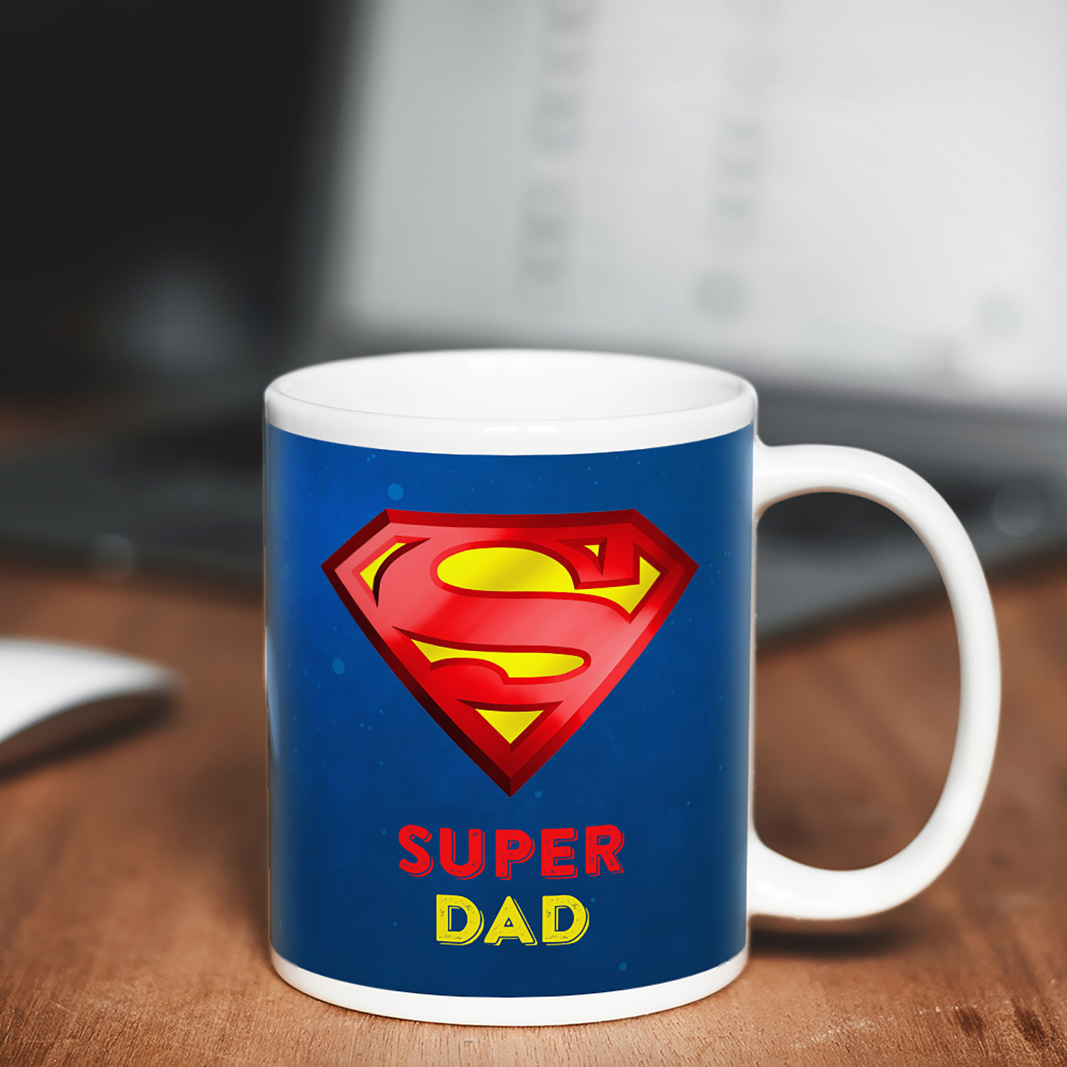 Super Dad Mug with Superman Logo - Perfect Gift for Dads