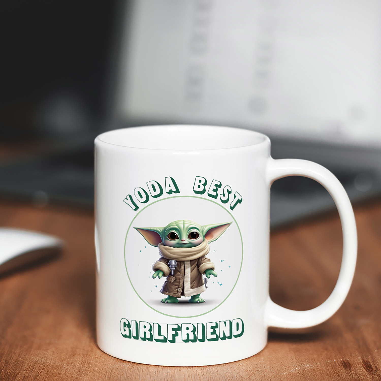 Yoda Best Girlfriend Mug - Perfect Gift for Star Wars Fans