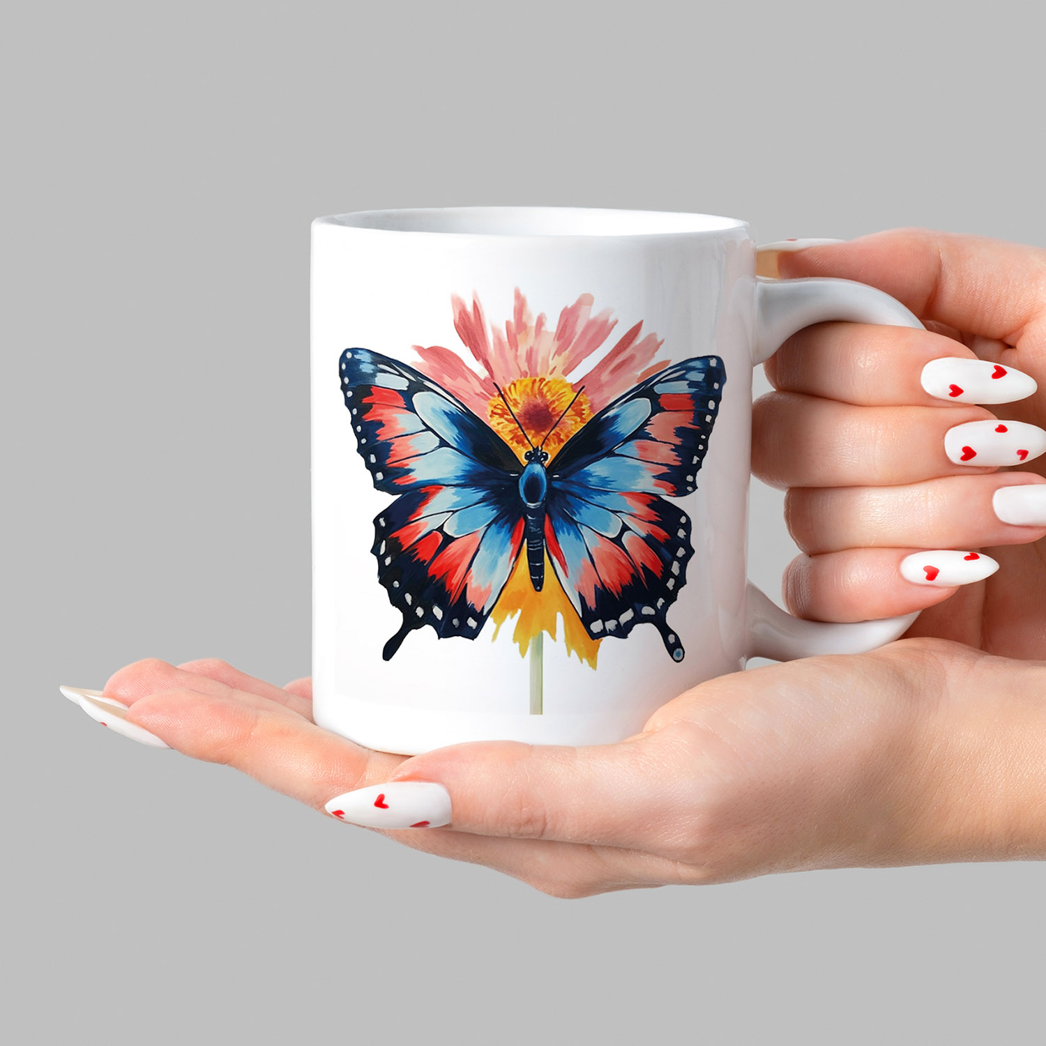 Vibrant Butterfly Bloom Mug - Perfect for Tea & Coffee Lovers
