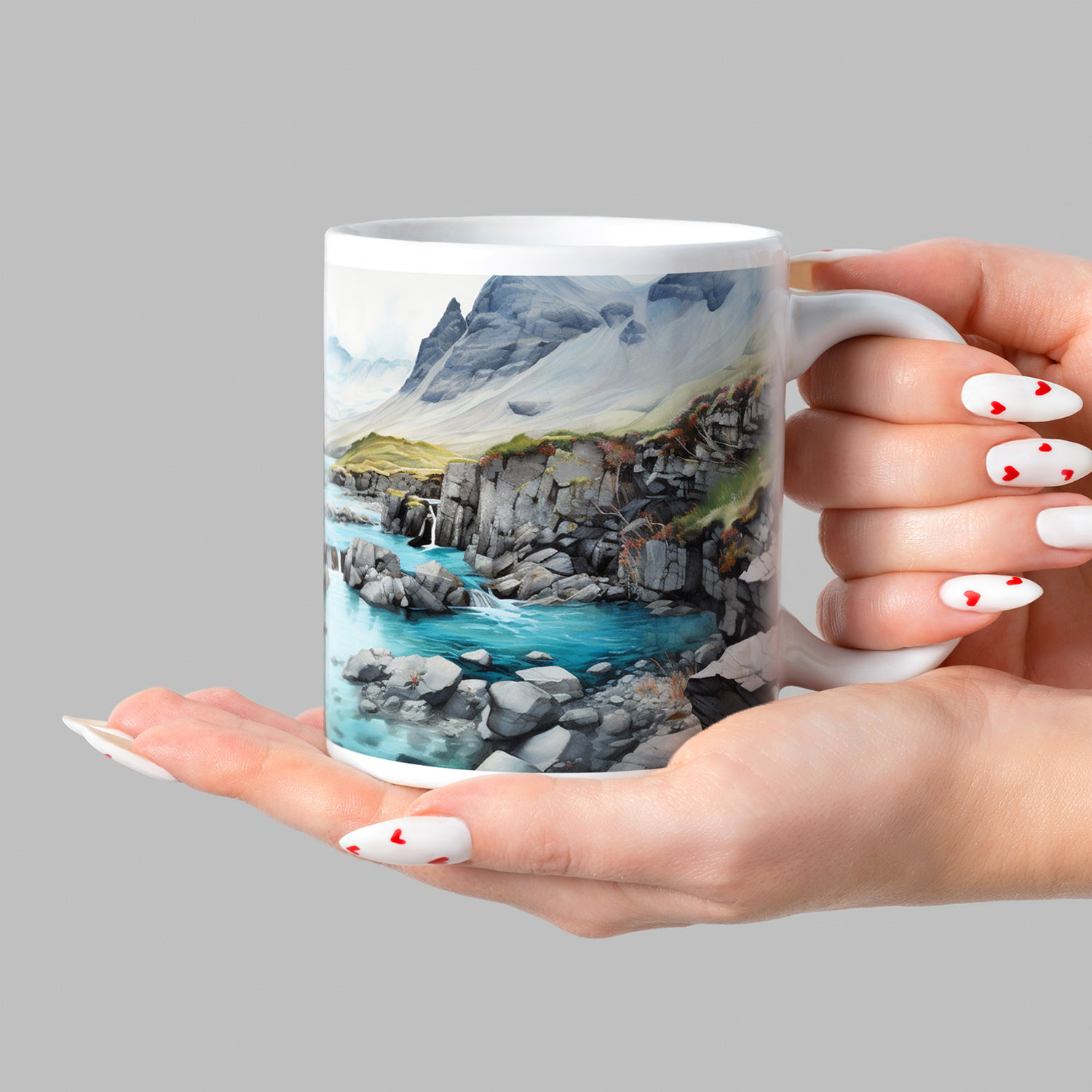 Enchanted Fairy Pools Mug - Mystical 11oz Ceramic Gift