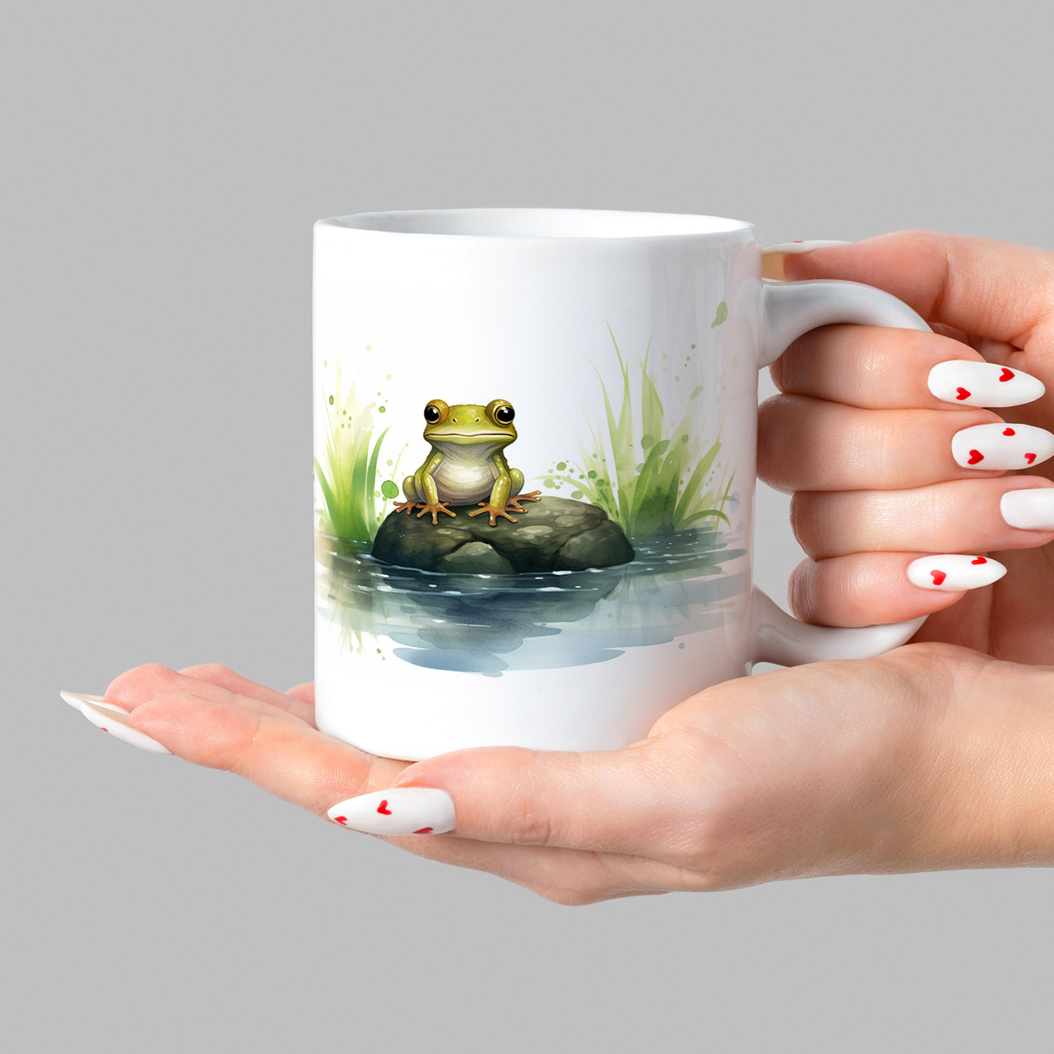 Charming Frog Ceramic Mug - Nature-Inspired Drinkware
