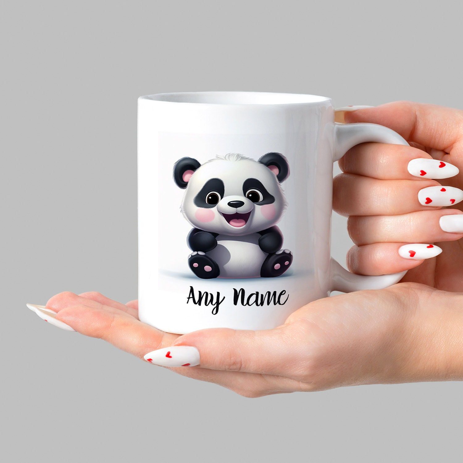 Custom Panda Mug - Personalised 11oz Ceramic Gift
