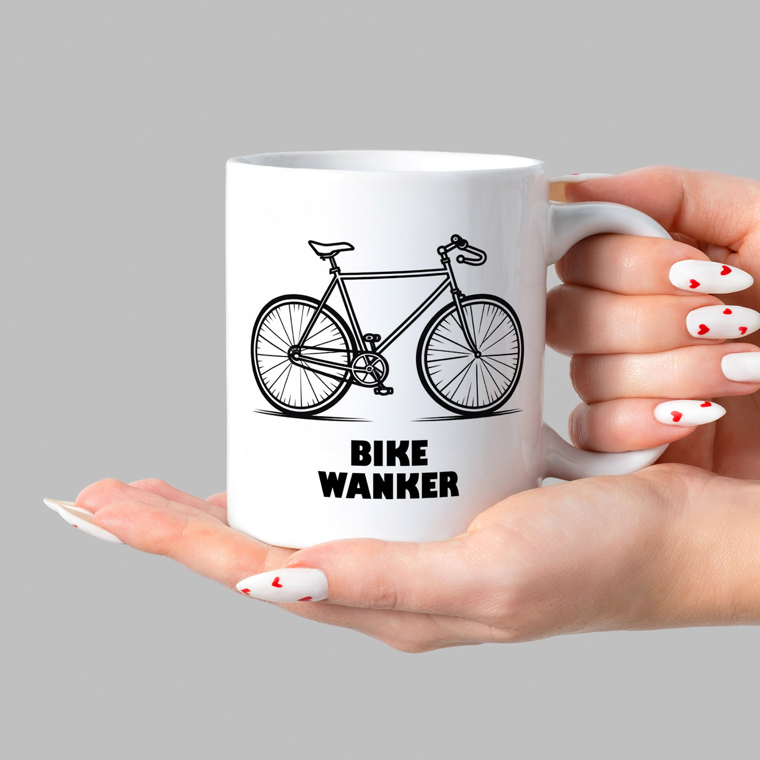 Bike Wanker Mug - Fun Cycling Gift for Enthusiasts