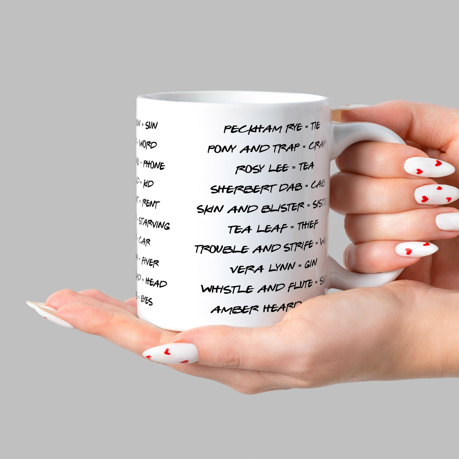 Unique Cockney Rhyming Slang Mug for Fun Gift Ideas