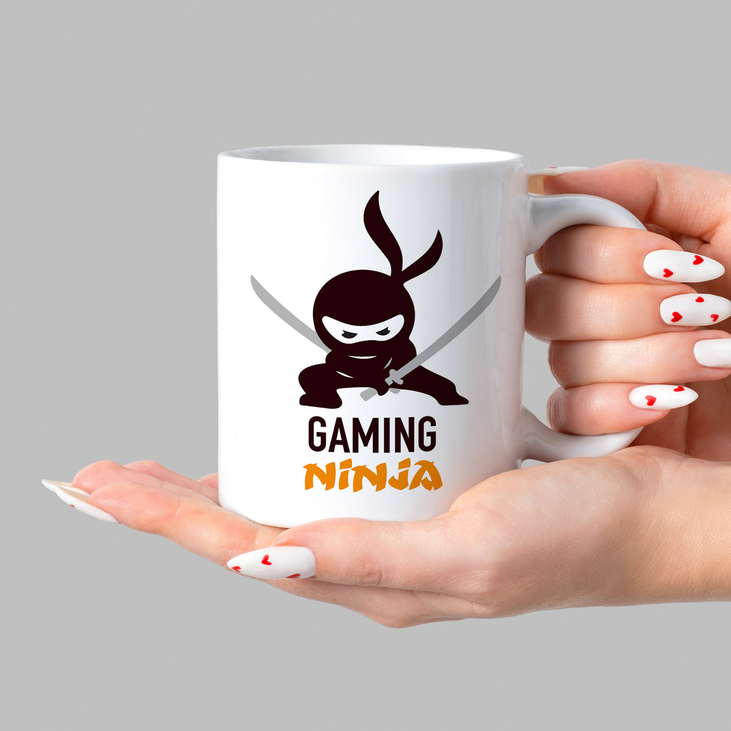 Ninja Silhouette Gaming Mug - Perfect Gift for Gamers