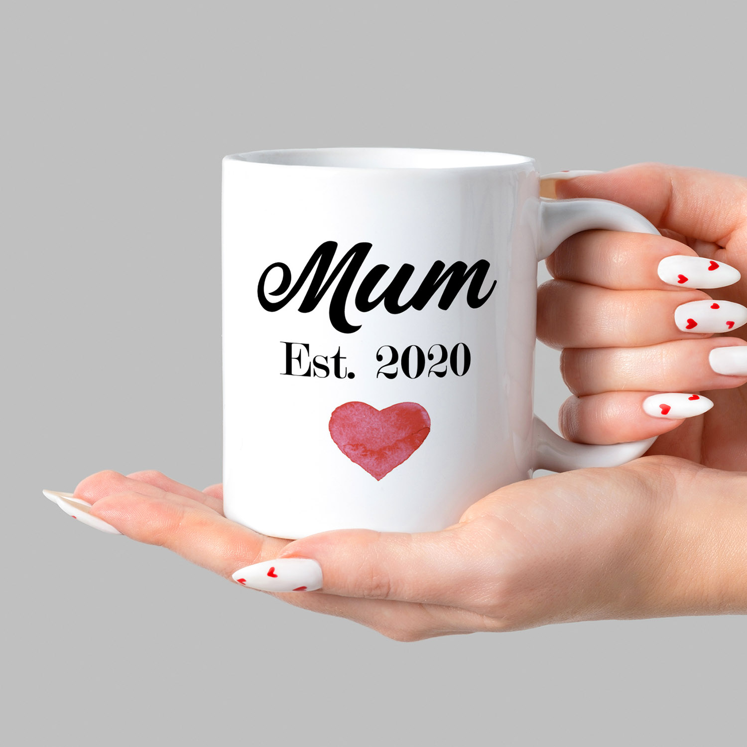 Personalized 'Mum Est 2023' Coffee Mug - Perfect Gift for New Moms