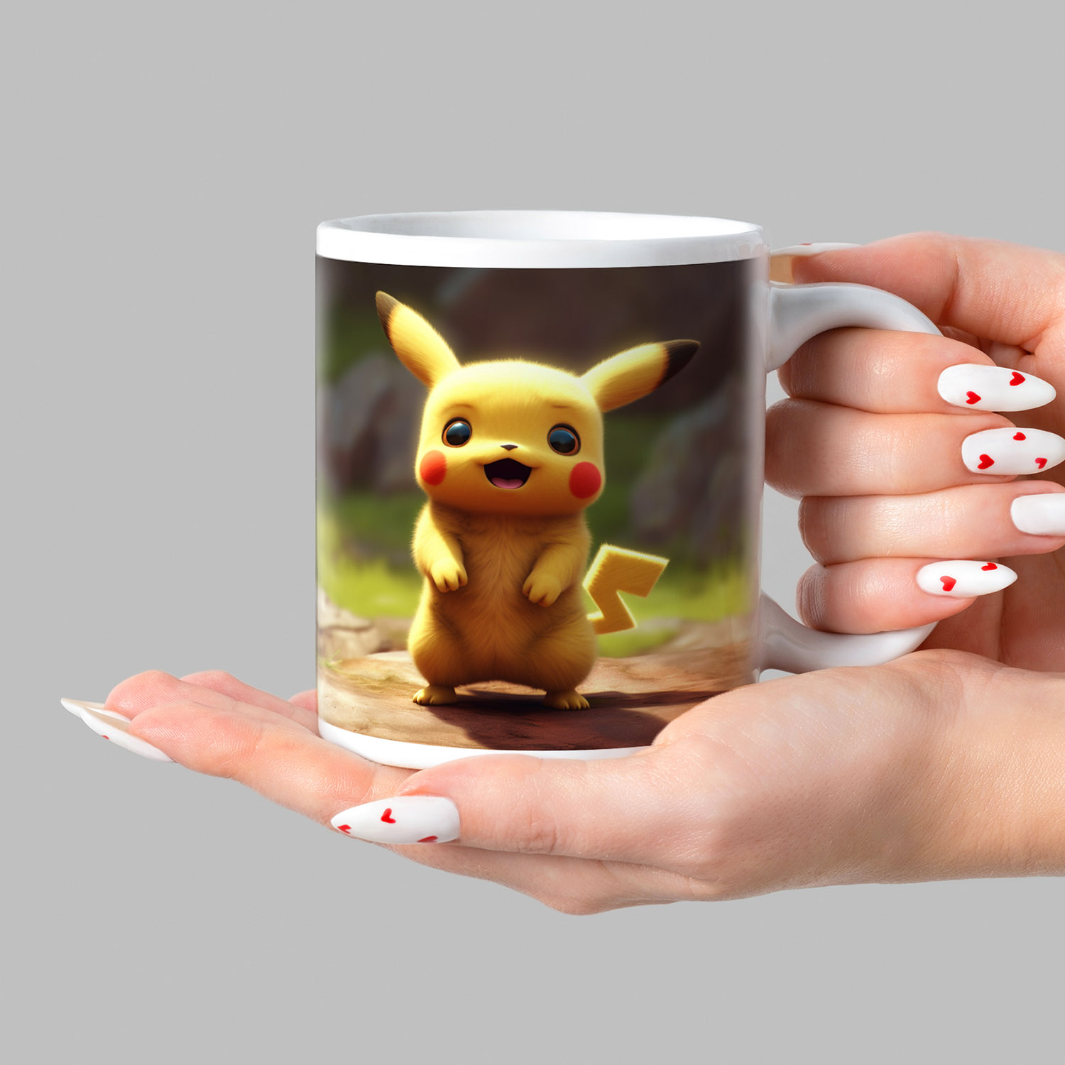 Photorealistic Pikachu Mug - Perfect for Pokémon Fans