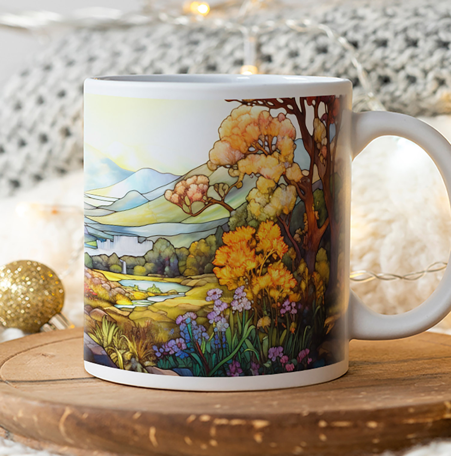 Enchanted Countryside 11oz Mug - Pastoral Art for Nature Lovers