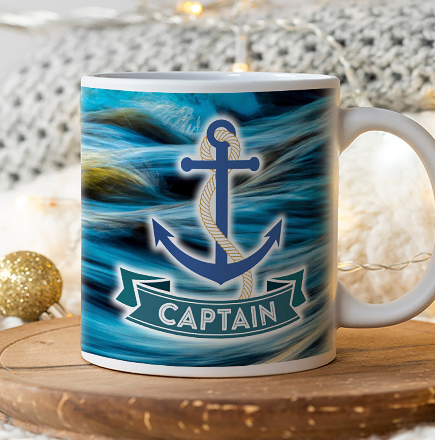 Nautical Captain Anchor Mug - Perfect for Sea Lovers
