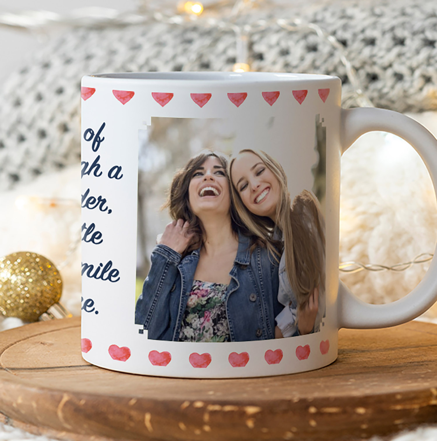 Personalised Friendship Photo Mug - Custom Gift for Besties