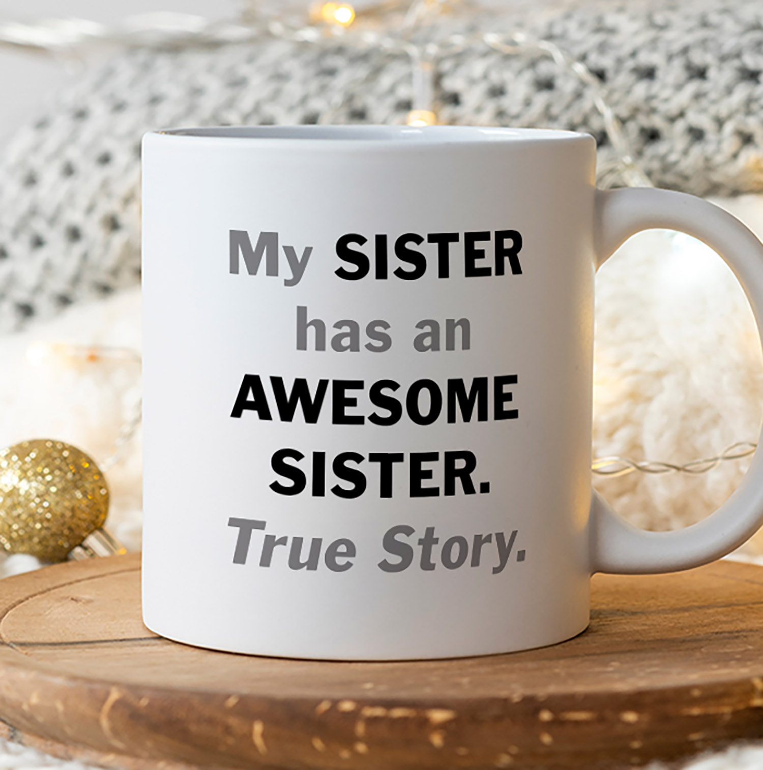 Awesome Sister Mug - Perfect Gift for Sibling Love