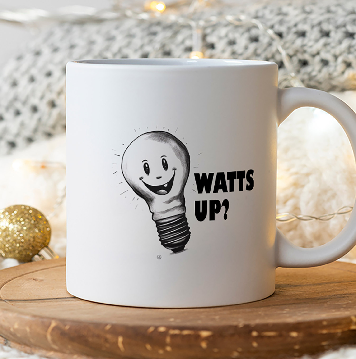 Watts Up Cute Electrician Mug - Perfect Gift for Sparky Fans