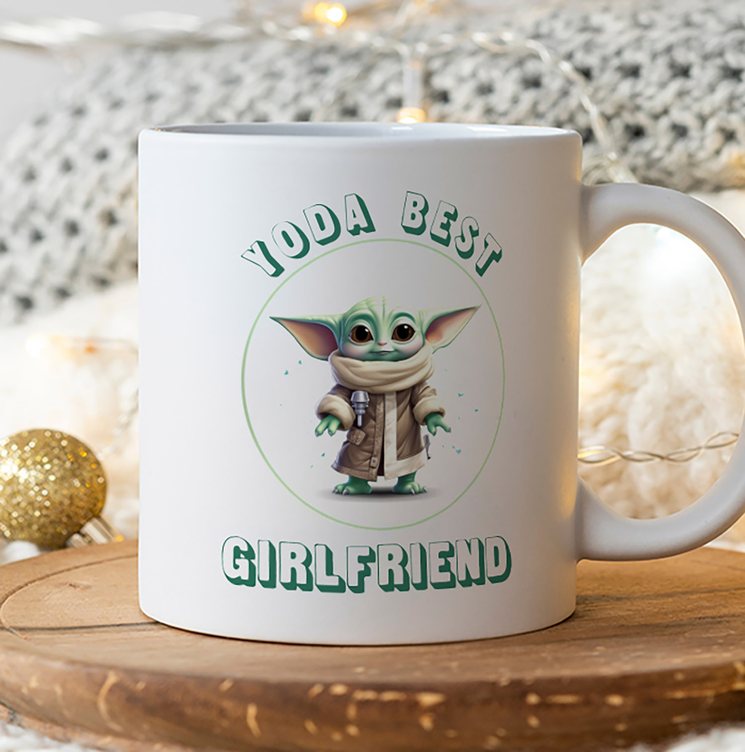 Yoda Best Girlfriend Mug - Perfect Gift for Star Wars Fans