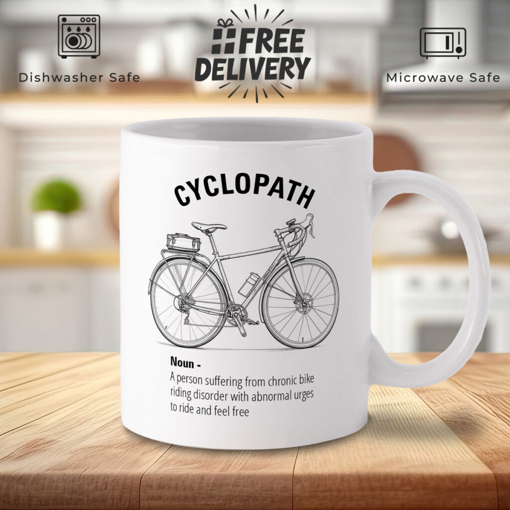 CYCLOPATH Bicycle Mug - Funny Bike Rider Gift
