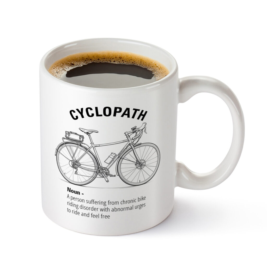 CYCLOPATH Bicycle Mug - Funny Bike Rider Gift