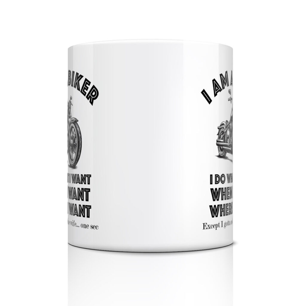 Biker Mug - Motorcycle Graphic, Funny Husband Quote