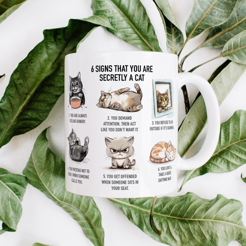 Cat Lover's White Mug