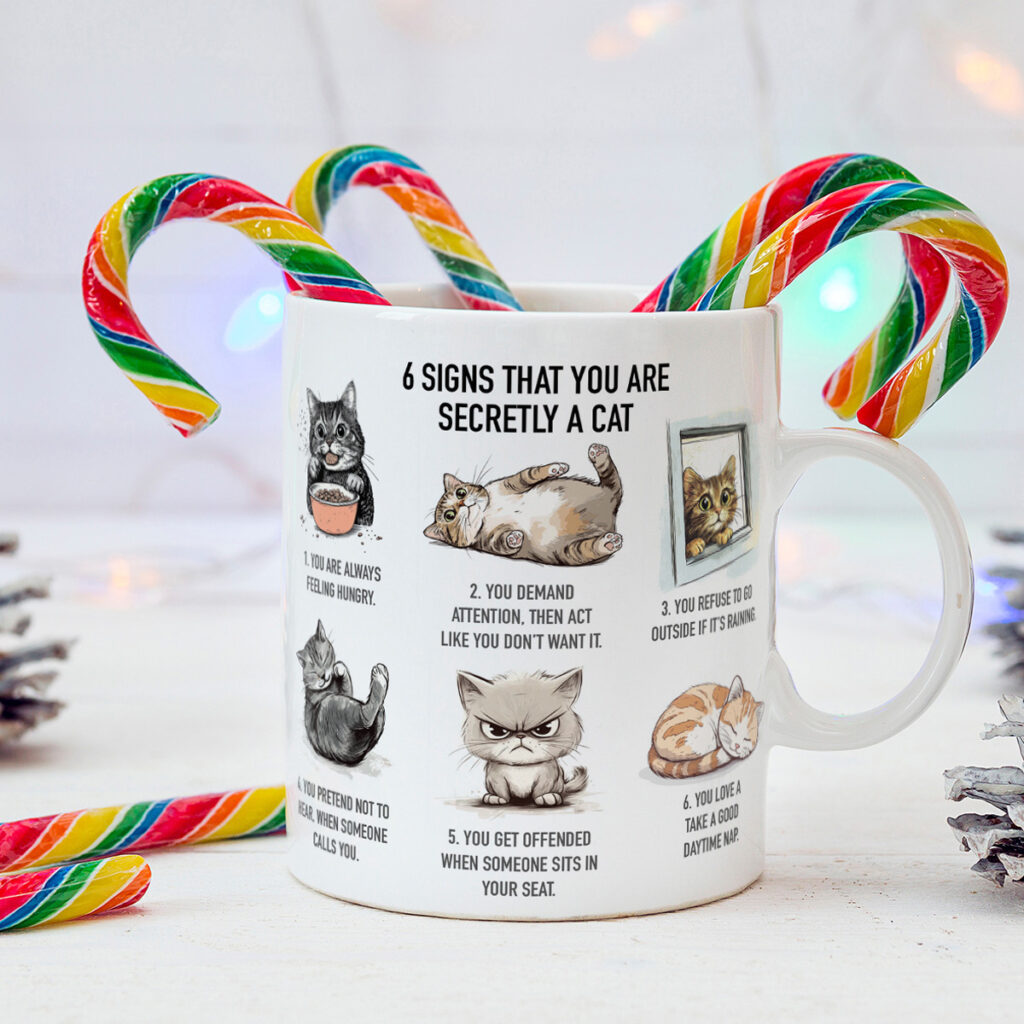 Cat Lover's White Mug
