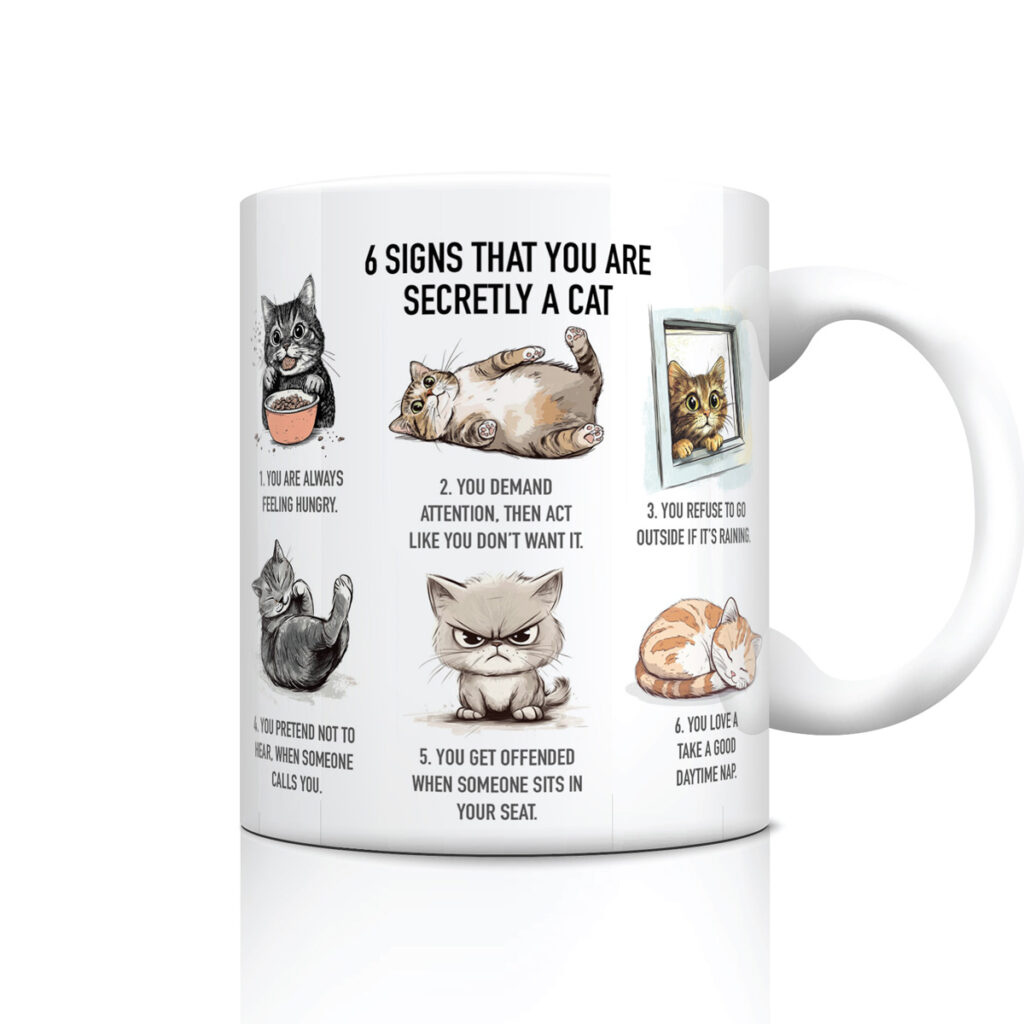 Cat Lover's White Mug