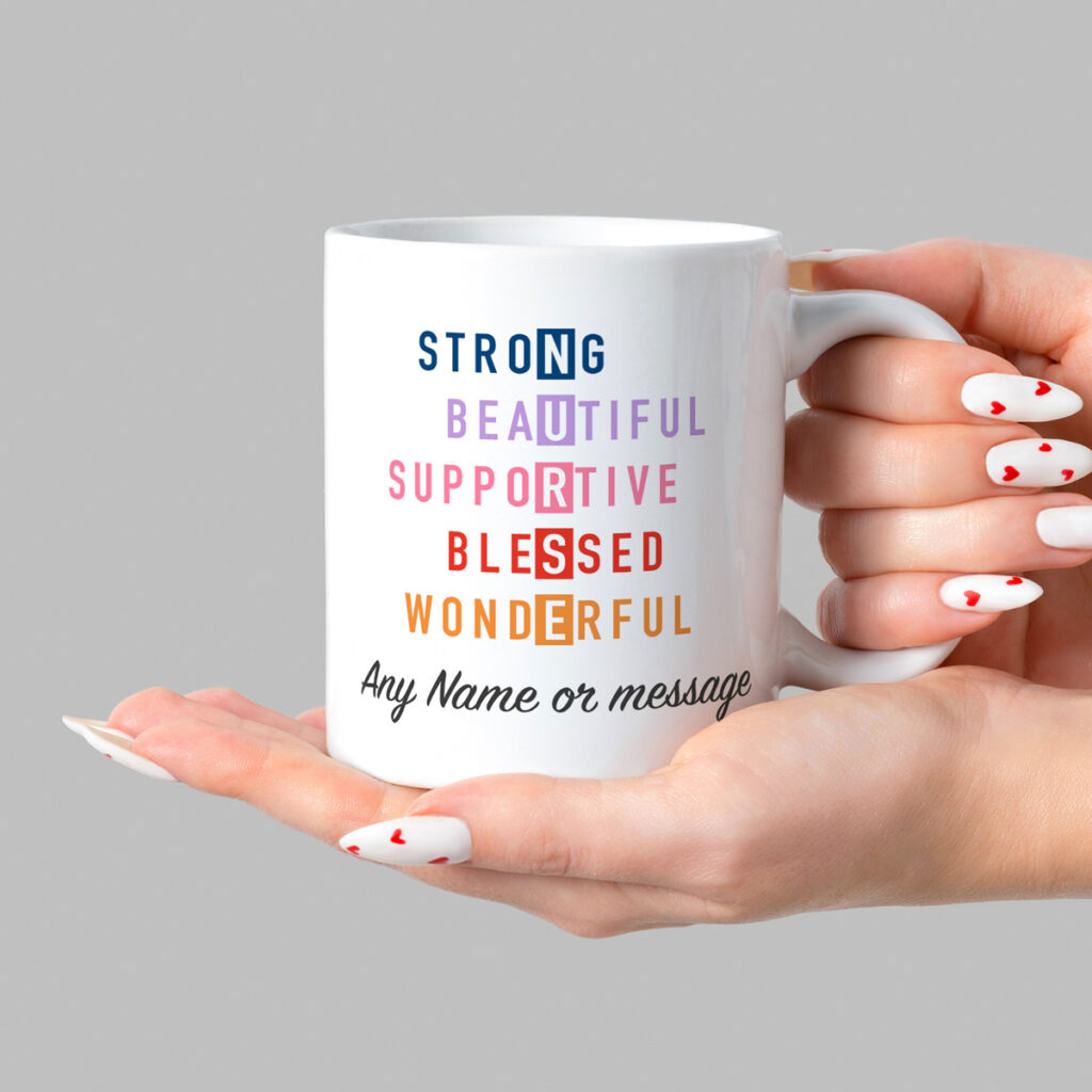 Personalized Nurse Mug - Colorful Vertical Design